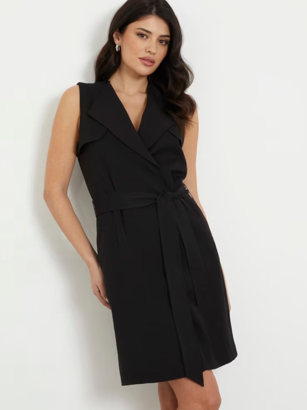 Premise Studio Sleeveless Blazer Wrap Dress NWT